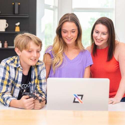A family learns about Programmer Pack online